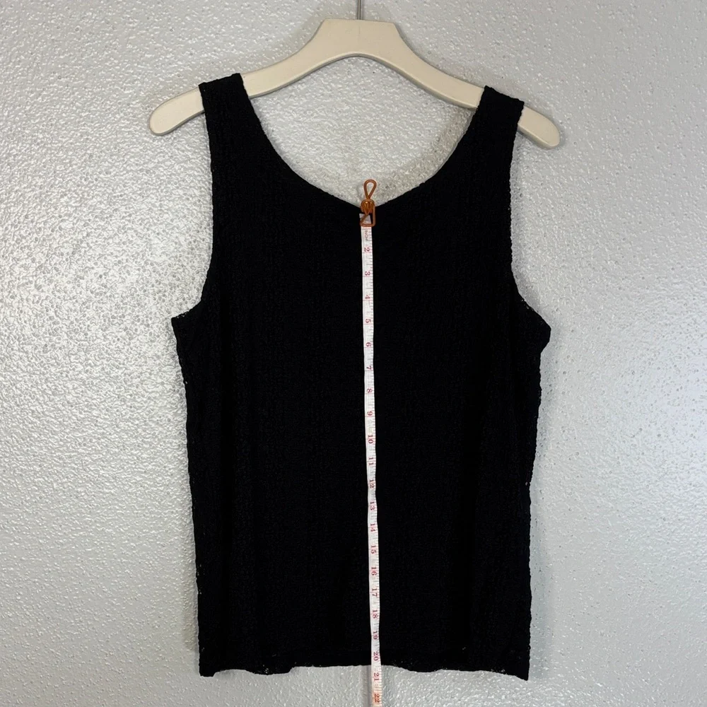 Chico's Textured Black Tank Top - Picture 5 of 6